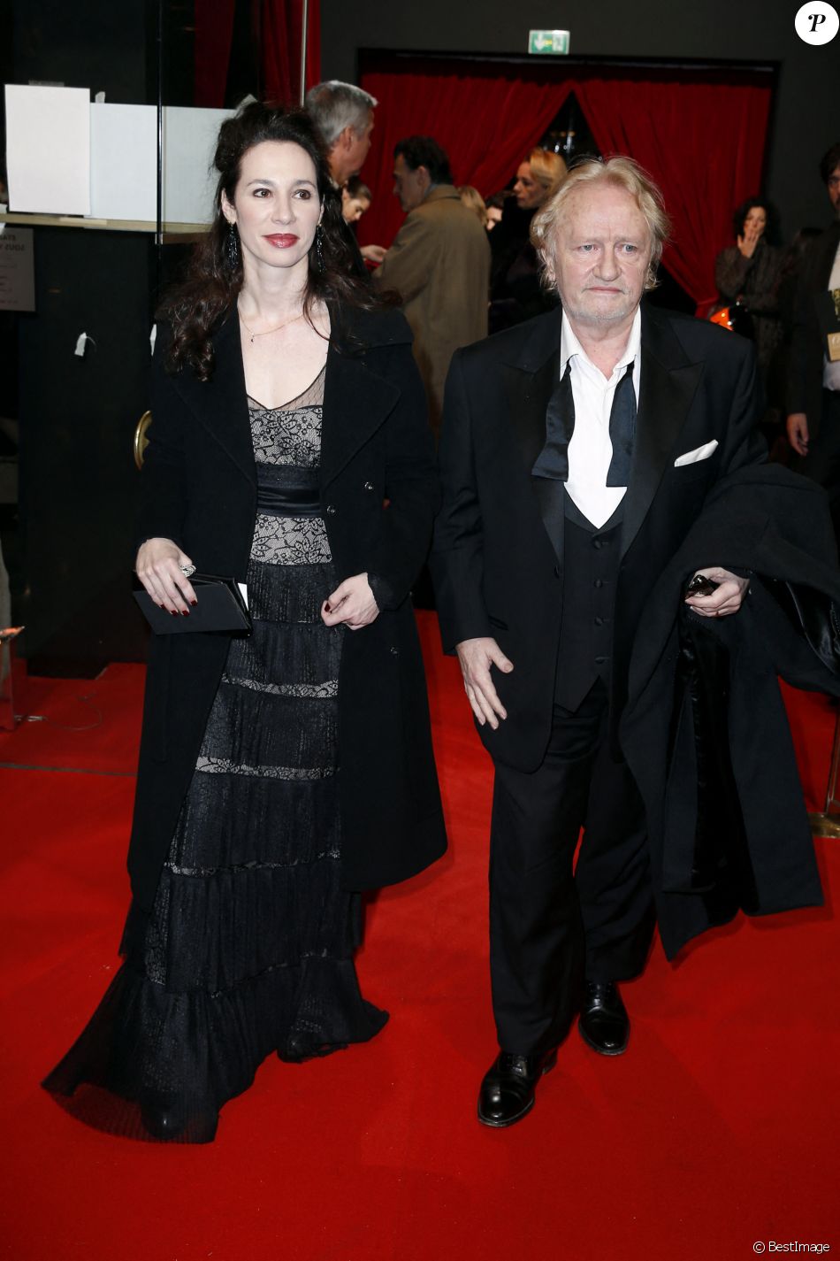 Niels Arestrup et sa femme Isabelle - 39e cérémonie des Cesar au théâtre du Châtelet à Paris, le 28 février 2014.