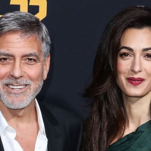 Amal Alamuddin et son mari - Avant-première et soirée de présentation de la nouvelle série Hulu "Catch-22" à Hollywood, Los Angeles, le 7 mai 2019.