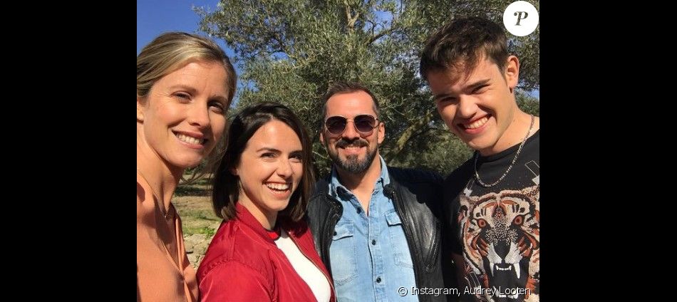 Xavier Widhoff, Audrey Looten, Clémence Lassalas et Franck Monsigny sur Instagram. Le 30 mai 2021.