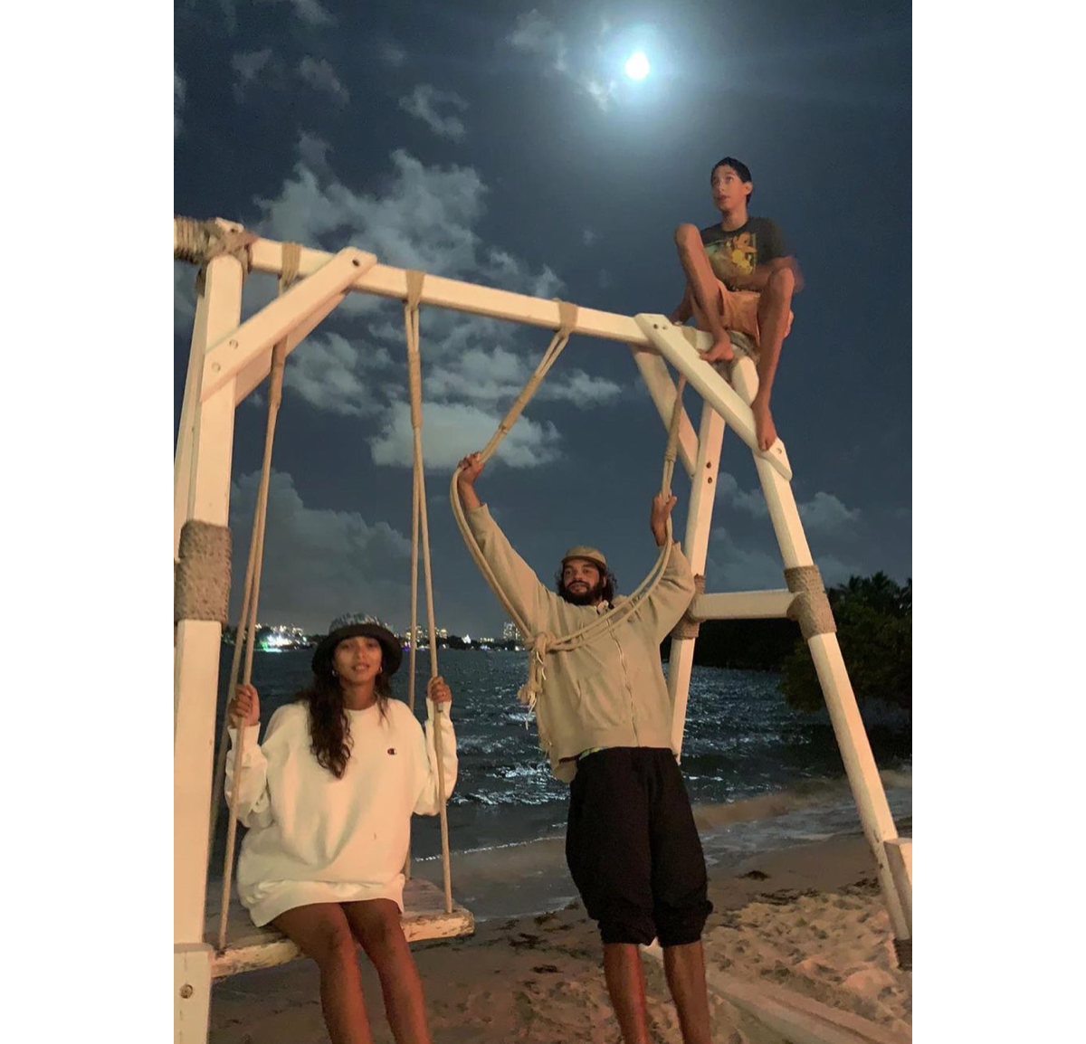 Photo Joakim Noah Sa Fianc E Lais Ribeiro Et Son Fils Alexandre Au Br Sil F Vrier