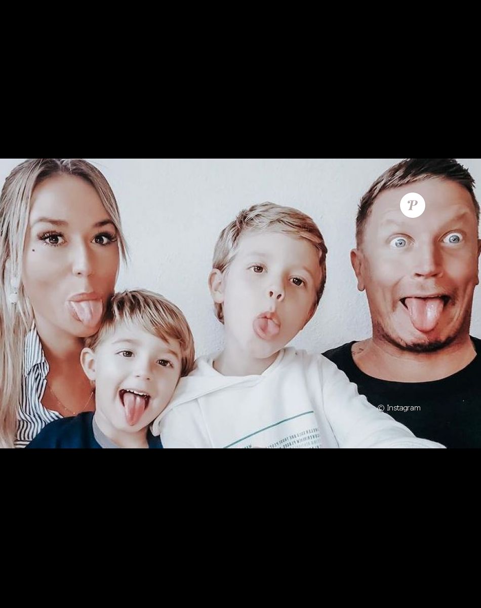 Benjamin Machet avec Sarah et leurs fils Damian et Tao, le 30 novembre 2020