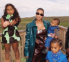 Kim Kardashian, Kanye West et leurs quatre enfants en juin 2020.