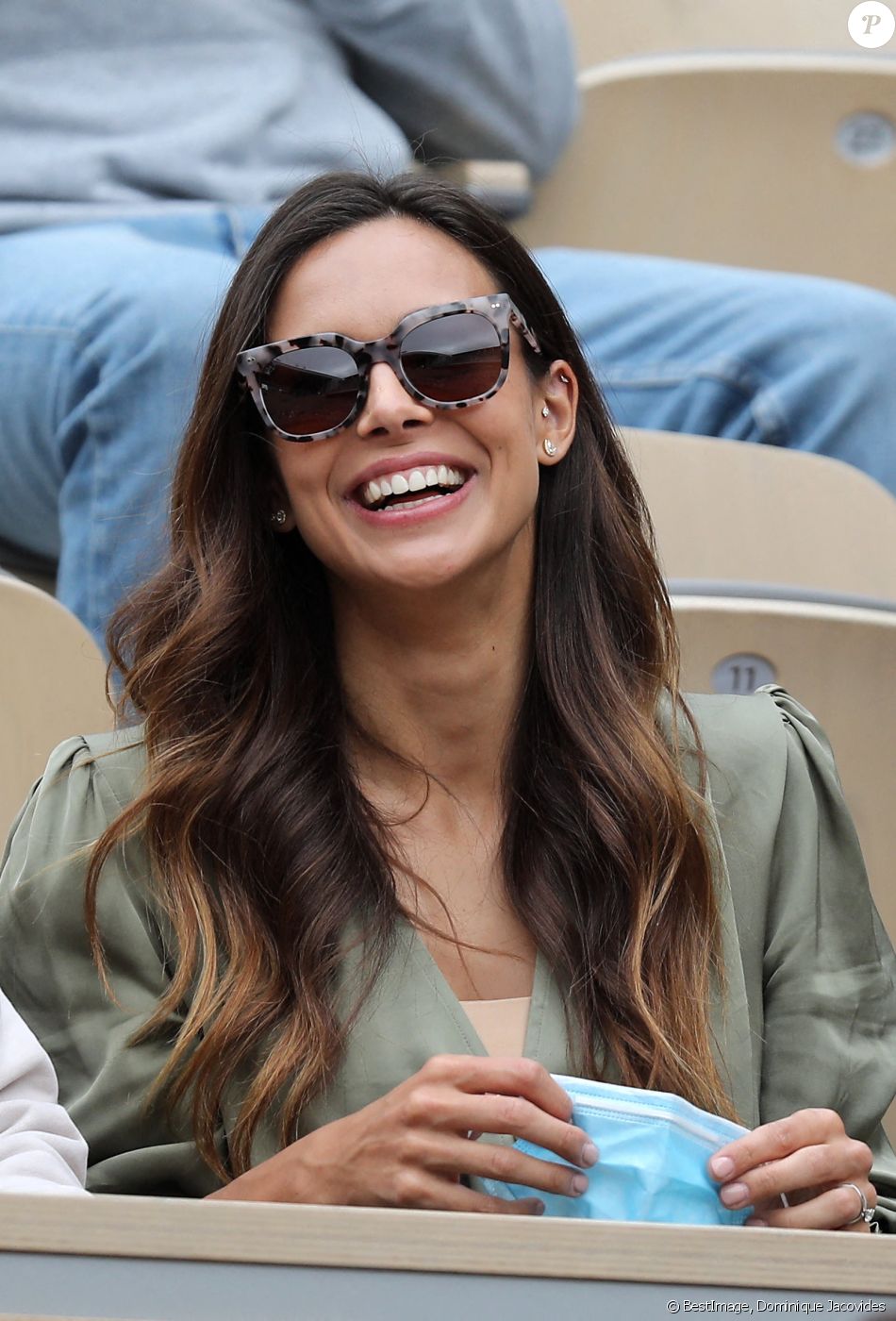 Marine Lorphelin dans les tribunes des Internationaux de France de tennis de Roland Garros à Paris, France, le 5 juin 2021. © Dominique Jacovides/Bestimage