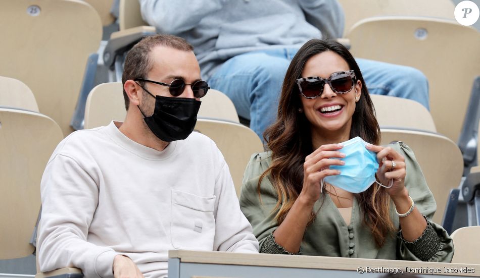 Marine Lorphelin dans les tribunes des Internationaux de France de tennis de Roland Garros à Paris, France, le 5 juin 2021. © Dominique Jacovides/Bestimage