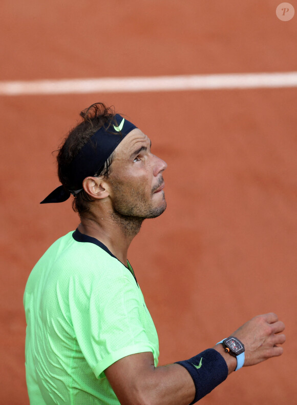 Rafael Nadal a gagné, 6-3, 6-3, 6-3,son 3ème tour simples Messieurs des Internationaux de France à Roland Garros, à Paris, France, le 5 juin 2021. © Dominique Jacovides/Bestimage 