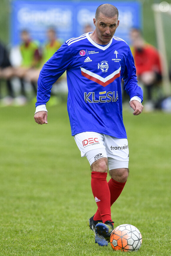 Benjamin Nivet lors du match d'inauguration du stade Charles de Gaulle à Colombey-les-Deux-Églises entre le Variétés Club de France et le club local le 6 juin 2021. Ce match contre le FC Colombey a été joué au profit de la Fondation Anne-de-Gaulle © Pierre Perusseau / Bestimage 