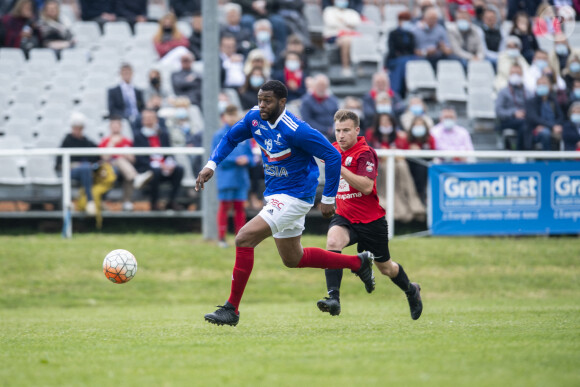 Frédéric Piquionne lors du match d'inauguration du stade Charles de Gaulle à Colombey-les-Deux-Églises entre le Variétés Club de France et le club local le 6 juin 2021. Ce match contre le FC Colombey a été joué au profit de la Fondation Anne-de-Gaulle © Pierre Perusseau / Bestimage 