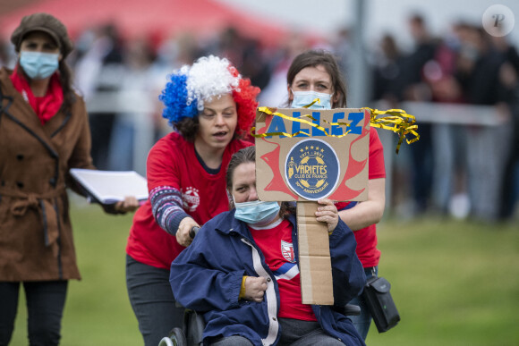 Illustration lors du match d'inauguration du stade Charles de Gaulle à Colombey-les-Deux-Églises entre le Variétés Club de France et le club local le 6 juin 2021. Ce match contre le FC Colombey a été joué au profit de la Fondation Anne-de-Gaulle © Pierre Perusseau / Bestimage 