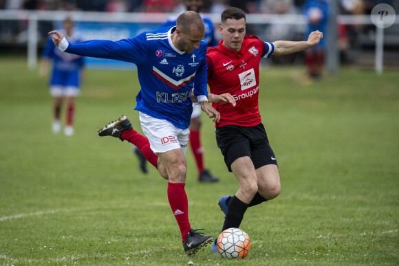 Bruno Cheyrou lors du match d'inauguration du stade Charles de Gaulle à Colombey-les-Deux-Églises entre le Variétés Club de France et le club local le 6 juin 2021. Ce match contre le FC Colombey a été joué au profit de la Fondation Anne-de-Gaulle © Pierre Perusseau / Bestimage 