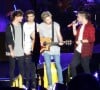 Louis Tomlinson, Niall Horan, Liam Payne, Zayn Malik - Le groupe One Direction en concert à Adelaïde en Australie dans le cadre de leur tournée "On The Road Again", le 17 février 2015.