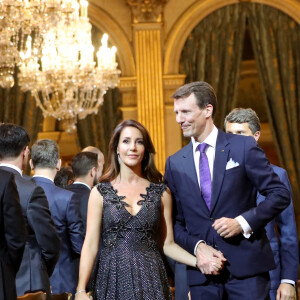 Le prince Joachim de Danemark et la princesse Marie de Danemark - Dîner à l'hôtel de ville de Paris en l'honneur du couple princier du Danemark le 8 octobre 2019. © Dominique Jacovides / Bestimage