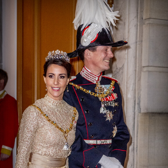 Le prince Joachim de Danemark et la princesse Marie de Danemark - Banquet du Nouvel An 2019 de la famille royale de Danemark au palais d'Amalienborg à Copenhague, Danemark, le 1er janvier 2019.