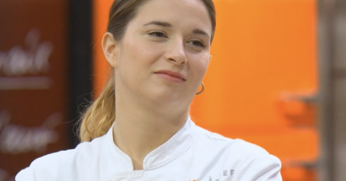 Sarah lors de la demifinale de Top Chef 2021, sur M6. Purepeople