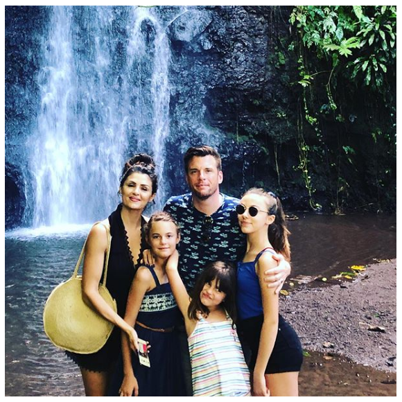 Norbert Tarayre avec sa femme et ses trois filles, le 31 mai 2019