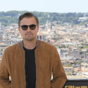 Leonardo DiCaprio - Photocall du film "Once Upon A Time in Hollywood" sur la terrasse de l'Hôtel De La Ville à Rome. Le 3 août 2019.