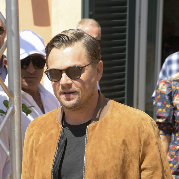 Leonardo DiCaprio - Photocall du film "Once Upon A Time in Hollywood" sur la terrasse de l'Hôtel De La Ville à Rome. Le 3 août 2019.