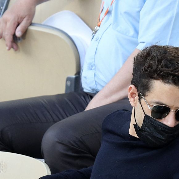 Rami Malek lors des internationaux de France de Tennis de Roland Garros 2021 à Paris, le 8 juin 2021. © Dominique Jacovides/Bestimage 