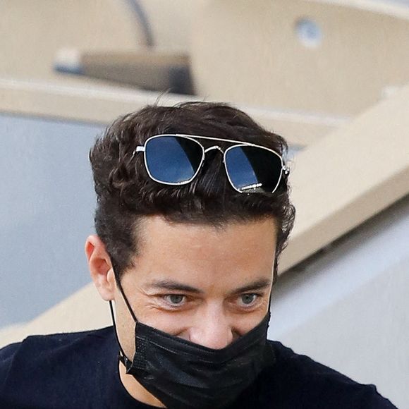 Rami Malek lors des internationaux de France de Tennis de Roland Garros 2021 à Paris, le 8 juin 2021. © Dominique Jacovides/Bestimage 