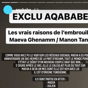La raison de la brouille de Manon Marsault et Maeva Ghennam dévoilée, les deux candidates réagissent, le 8 juin 2021
