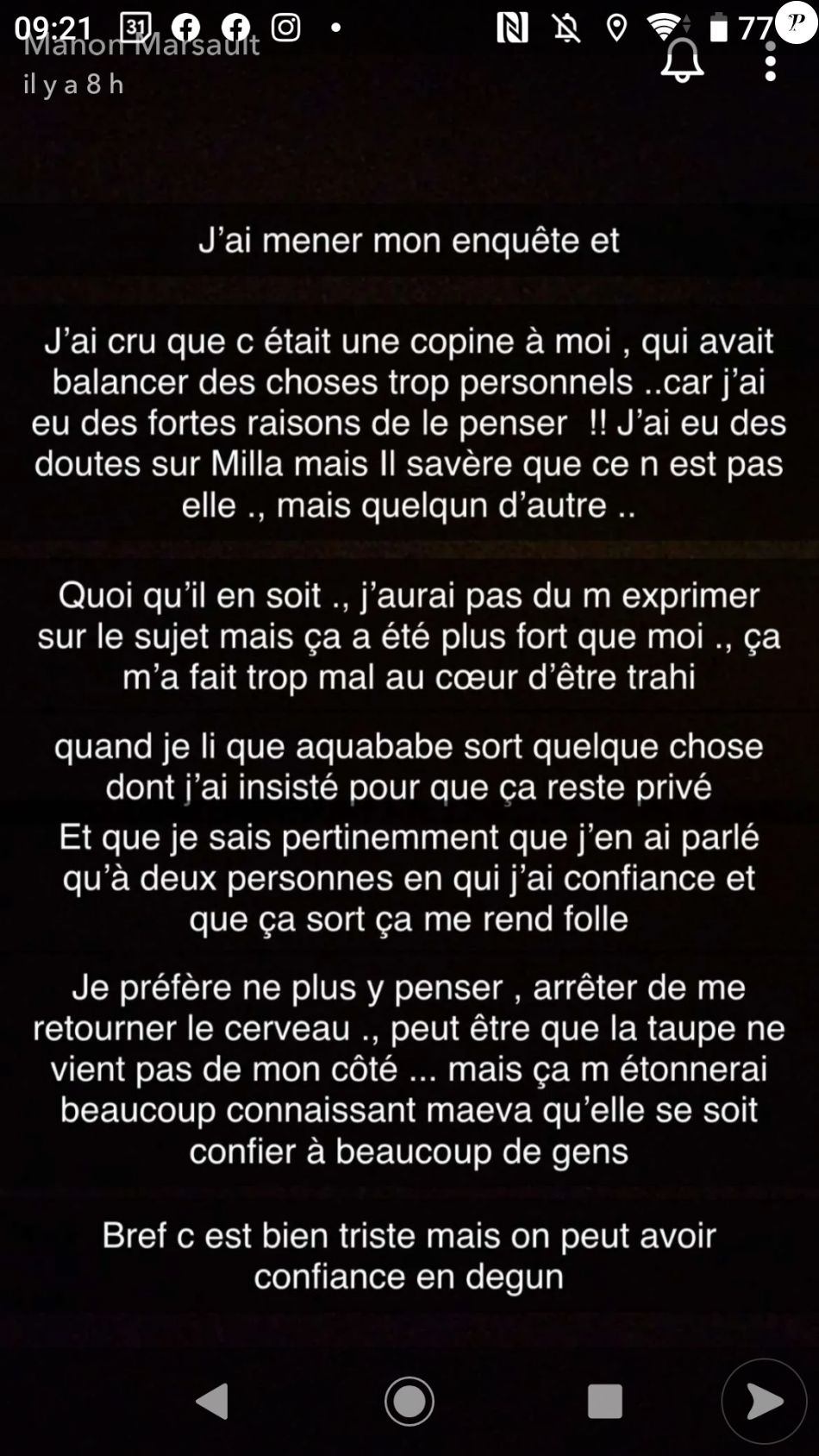 La raison de la brouille de Manon Marsault et Maeva Ghennam dévoilée, les deux candidates réagissent, le 8 juin 2021