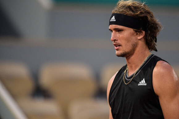 Alexander Zverev lors des internationaux de France de Tennis de Roland Garros à Paris le 6 juin 2021. © Federico Pestellini / Panoramic / Bestimage