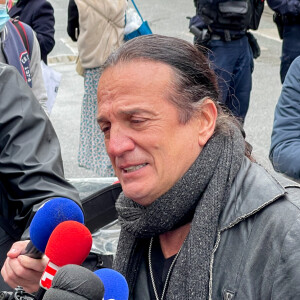 Francis Lalanne - Sorties des Obsèques du danseur étoile Patrick Dupond en l'église Saint-Roch à Paris, France, le 11 mars 2021. 