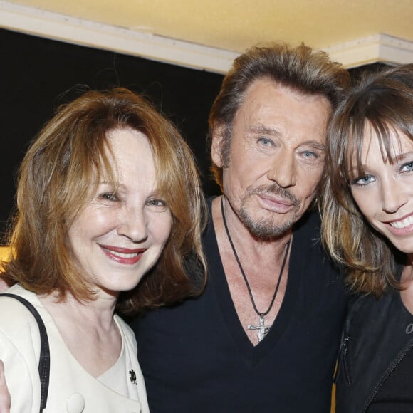 Exclusif - Nathalie Baye et Laura Smet - People au concert de Johnny Hallyday au POPB de Bercy à Paris en 2013.