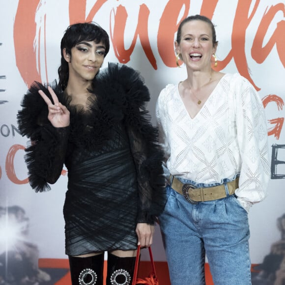 Bilal Hassani et Lorie (Laure Pester) - Avant-première parisienne du film "Cruella" au cinéma Le Grand Rex à Paris, le 11 juin 2021. © Olivier Borde/Bestimage 