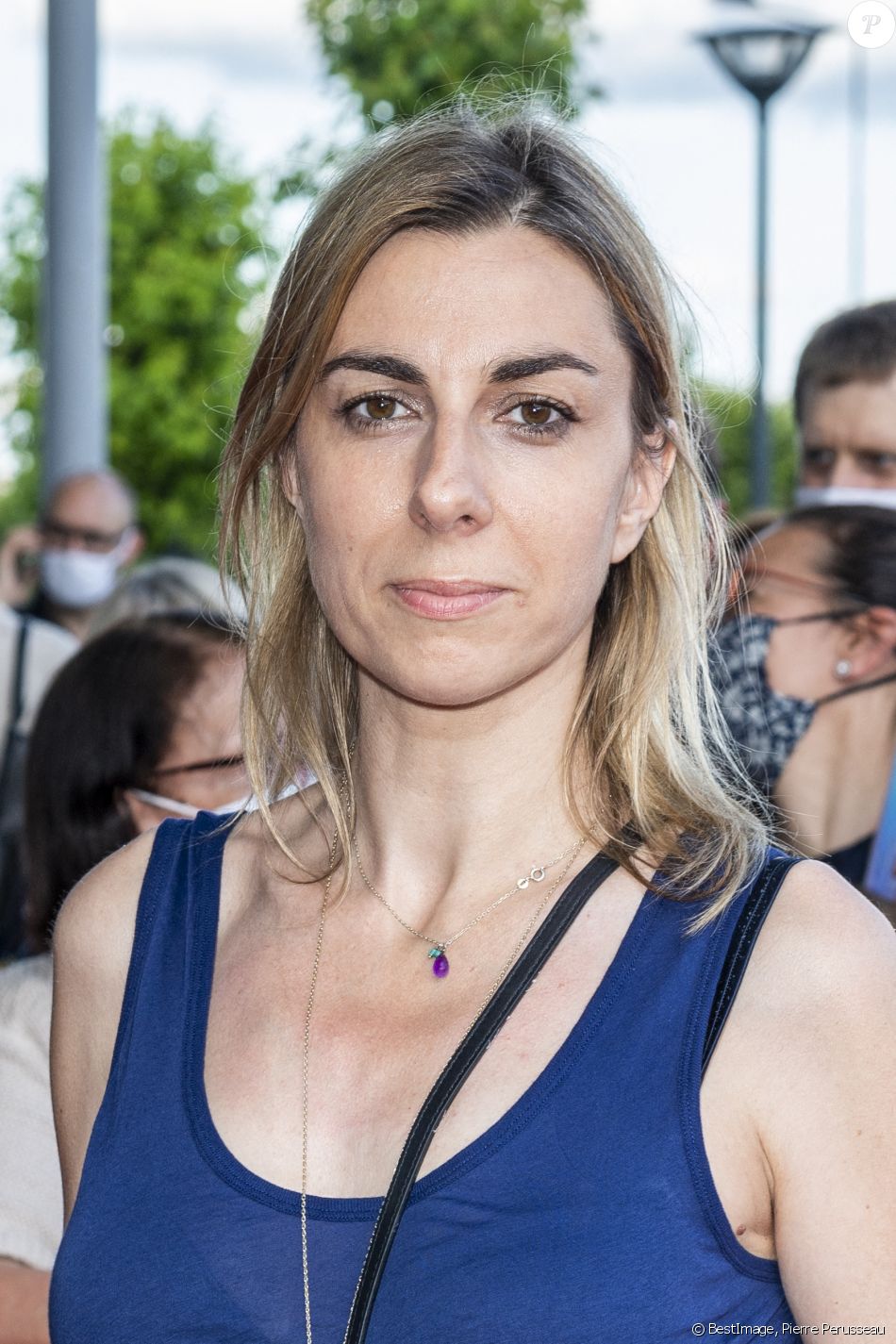 Virginie Verrier lors du tapis rouge de la soirée d'ouverture du Festival Plurielles à Compiègne le 11 juin 2021. © Pierre Perusseau / Bestimage