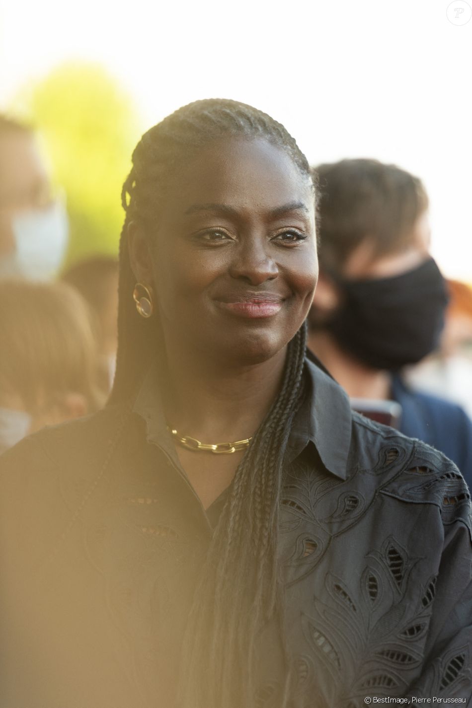 Aïssa Maïga lors du tapis rouge de la soirée d'ouverture du Festival Plurielles à Compiègne le 11 juin 2021. © Pierre Perusseau / Bestimage