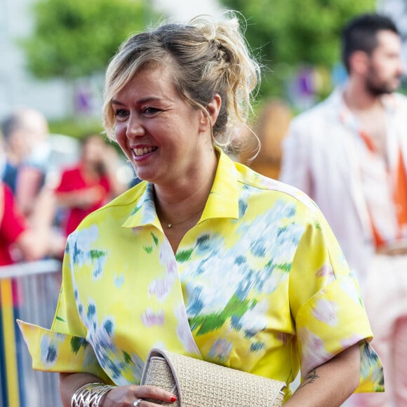 Enora Malagré lors du tapis rouge de la soirée d'ouverture du Festival Plurielles à Compiègne le 11 juin 2021. © Pierre Perusseau / Bestimage 