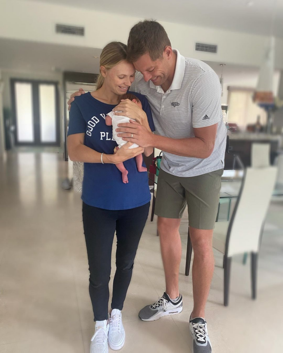 Caroline Wozniacki et son mari David Lee présentent leur premier enfant, une fille prénommée Olivia. Juin 2021.