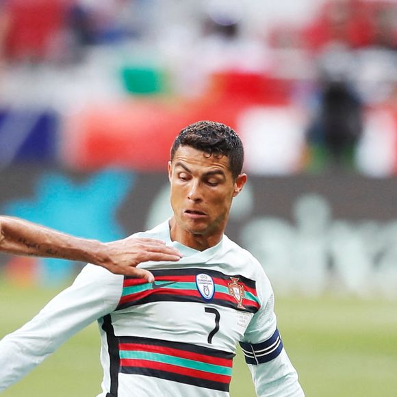 Cristiano Ronaldo lors du match de football amical Espagne - Portugal au stade Butarque à Leganes, le 8 juin 2021.