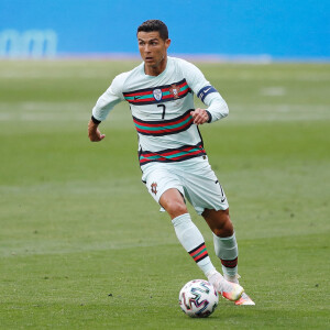 Cristiano Ronaldo lors du match de football amical Espagne - Portugal au stade Butarque à Leganes, le 8 juin 2021.