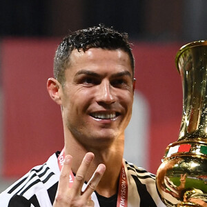 Cristiano Ronaldo et la Juventus de Turin remportent la Coupe d'Italie en battant l'Atalanta Bergame (2-1). Le 19 mai 2021. © Image Sport / Panoramic / Bestimage
