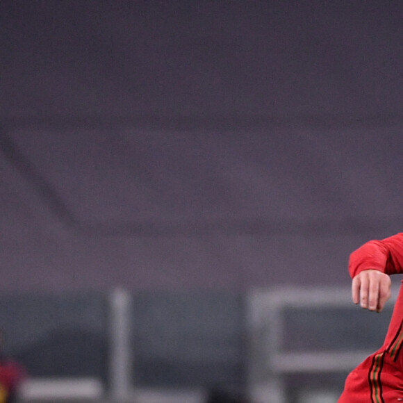 Cristiano Ronaldo lors du match Portugal - Azerbaïdjan (1 - 0) lors des éliminatoires pour la Coupe du Monde. Turin, le 24 mars 2021. © Inside / Panoramic / Bestimage