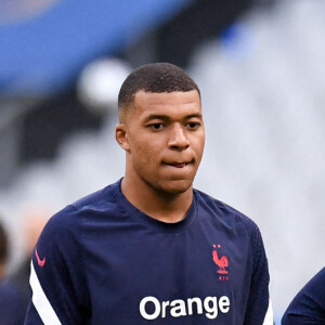 Antoinev Griezmann, Kylian Mbappé et Karim Benzema - Match amical de préparation à l'Euro 2021 France - Bulgarie au Stade de France, à Saint-Denis le 8 juin 2021. © Philippe Lecoeur / Panoramic / Bestimage