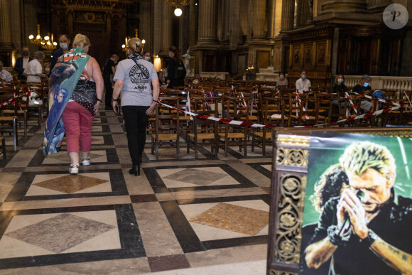 Exclusif - Messe-concert pour le 78e anniversaire de Johnny Hallyday en l'église de La Madeleine à Paris. Le 15 juin 2021. © Pierre Perusseau / Bestimage