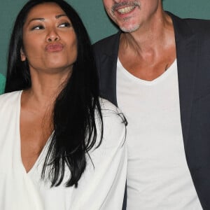 Anggun et son mari Christian Kretschmar - Photocall - Soirée exceptionnelle en l'honneur de Pierre Cardin à l'occasion des 70 ans de sa maison de couture et projection du film documentaire "House of Cardin" suivi d'un cocktail au théâtre du Châtelet à Paris, le 21 septembre 2020. © Coadic Guirec/Bestimage 