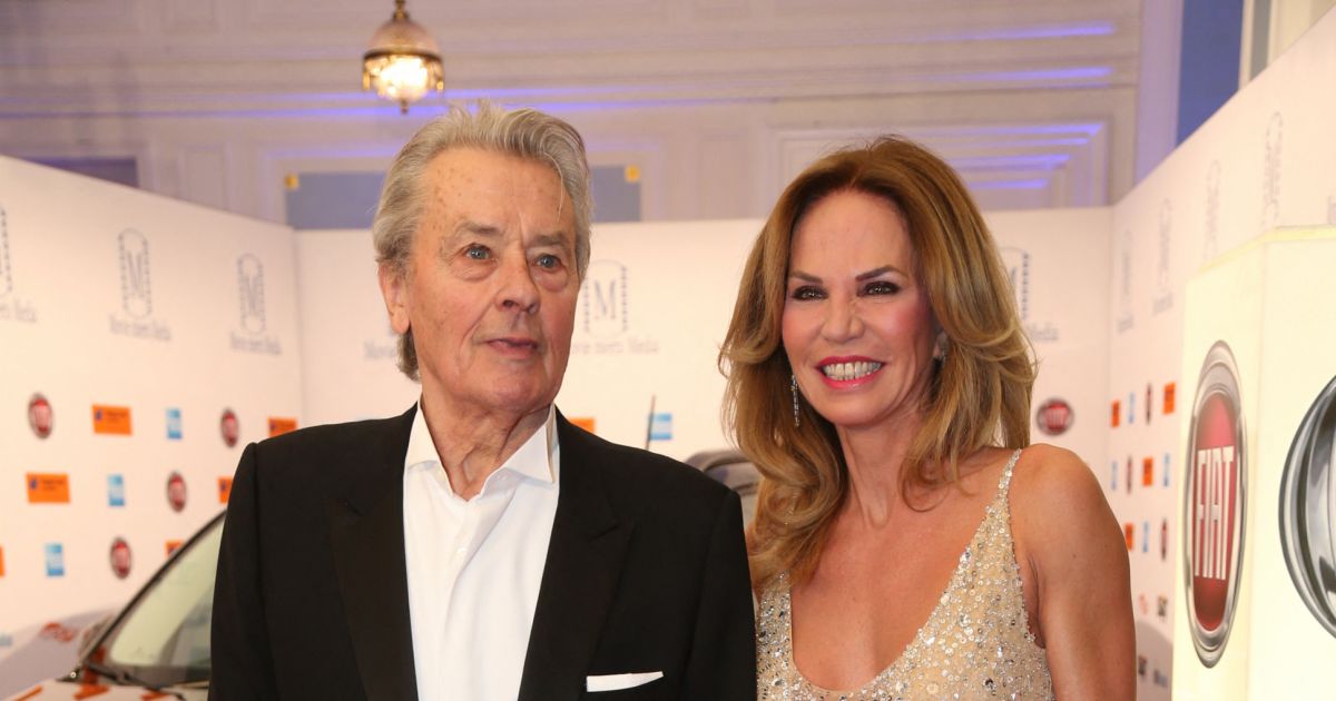 Alain Delon et Rosalie van Breemen - Soirée Movie meets Media à l'hôtel