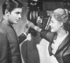 Alain Delon et Romy Schneider dans le film "Christine" en 1958.