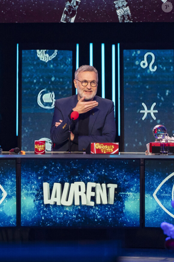 Exclusif - Laurent Ruquier - Enregistrement de l'émission "Les Grosses Têtes". Le 8 décembre 2020 © Jack Tribeca / Bestimage 