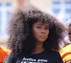 Marche pour Adama Traoré décédé après son interpellation par les forces de l'ordre, en présence de sa soeur Assa Traoré à Beaumont-sur-Oise .