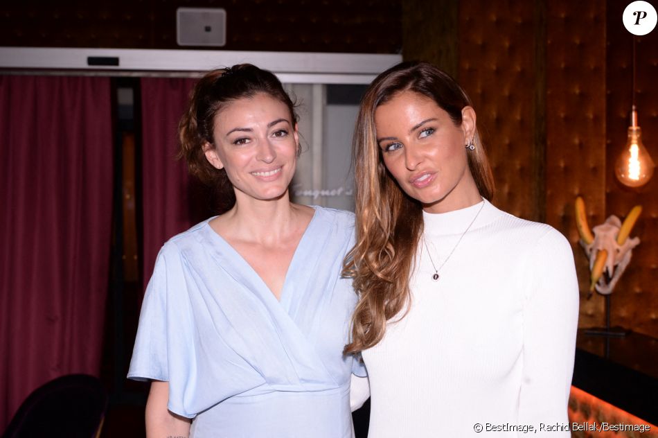 Rachel Legrain-Trapani (Miss France 2007) et Malika Ménard (Miss France 2010) lors de la soirée de lancement de l'application Nanaba à l'hôtel Barrière Le Fouquet's de Paris, France, le 18 juin 2021. © Rachid Bellak/Bestimage