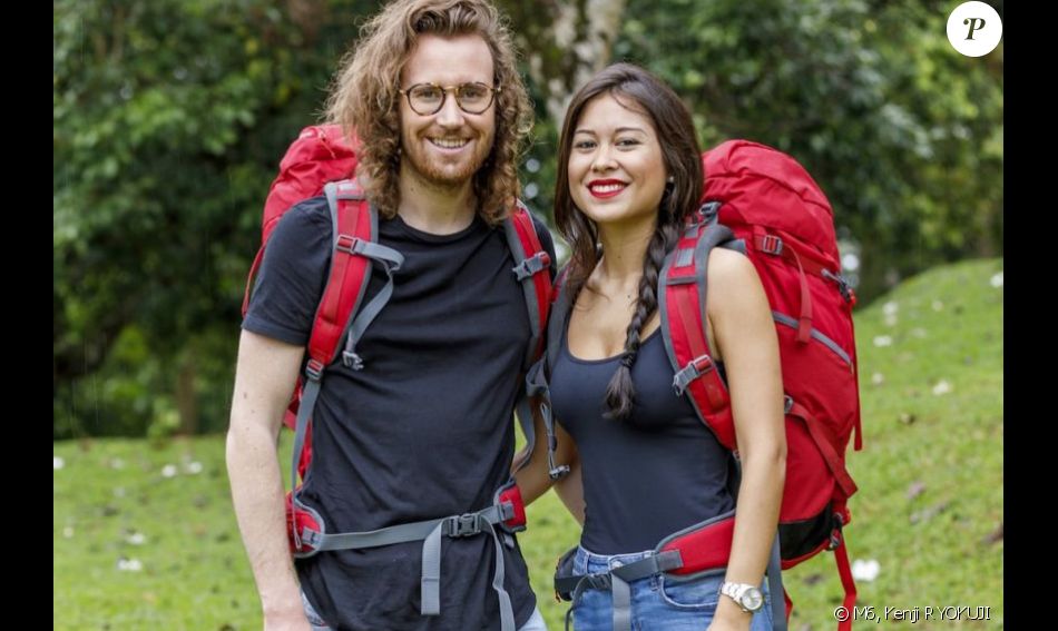 Maxime et Alizée, 26 et 25 ans, le jeune couple de Neuilly qui participe à "Pékin Express : La Course infernale" sur M6.