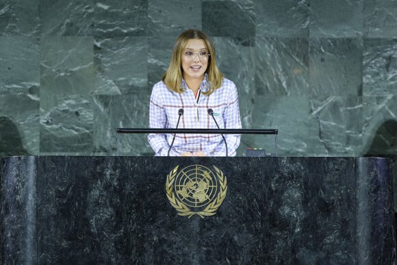 Millie Bobby Brown, Ambassadrice de l'UNICEF, a prononcé un discours à l'ONU pour l'anniversaire de la convention des droits de l'enfant. Le 20 novembre 2019 