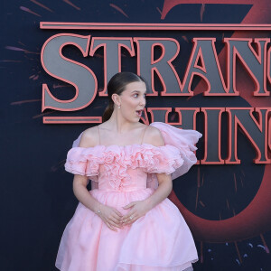 Millie Bobby Brown à la première de la série Netflix "Stranger Things - Saison 3" à Los Angeles, le 28 juin 2019. 