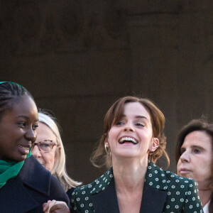 Aïssata Lam, Emma Watson - Les participants à la réunion du conseil consultatif pour l'égalité entre les femmes et les hommes sont accueillis par Brigitte Macron au palais de l'Elysée à Paris le 19 février 2019. © Stéphane Lemouton / Bestimage