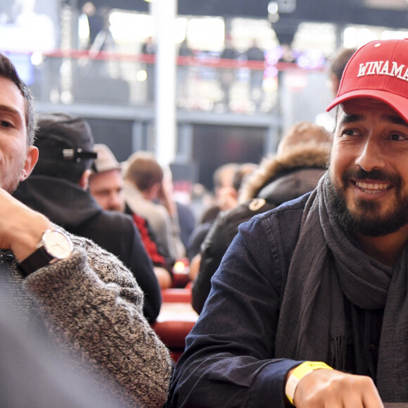 Moundir Zoughari - Winamax Poker Tour, le plus grand tournoi de poker gratuit d'Europe à la Grande Halle de la Villette à Paris le 5 novembre 2016. © Pierre Perusseau/Bestimage