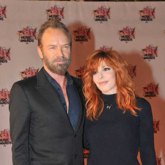 Mylène Farmer et Sting - Arrivées à la 17ème cérémonie des NRJ Music Awards 2015 au Palais des Festivals à Cannes, le 7 novembre 2015. © Rachid Bellak/Bestimage 
